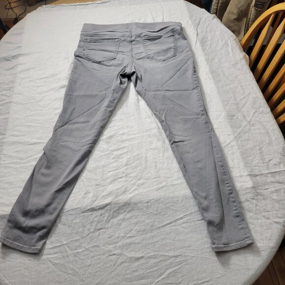 Old Navy Rockstar Mid Rise 14 Jeans Gray Pull on cozy grunge edgy Women classic - Picture 2 of 11